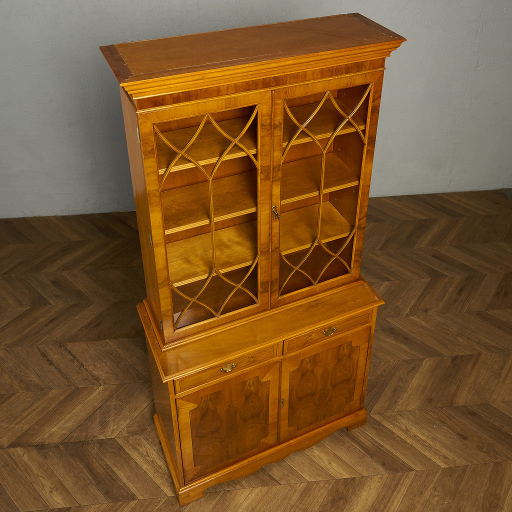 英国 クラシック エドワーディアン ブックケース 食器棚 #90051