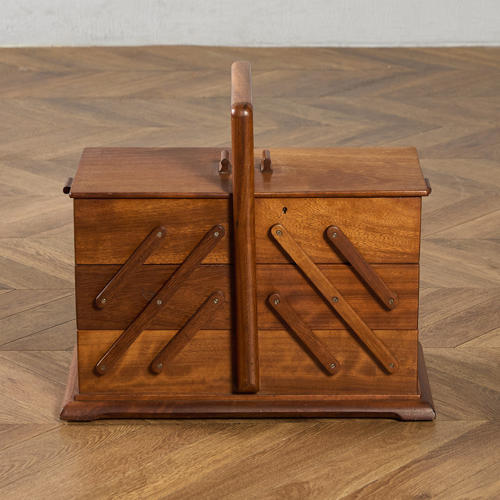 英国 ヴィンテージ ソーイングボックス #95619