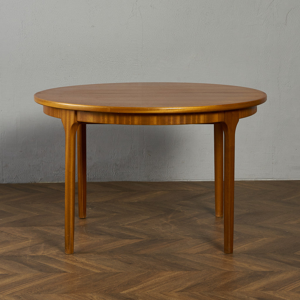 エクステンション ラウンドダイニングテーブル / 天板再塗装済み