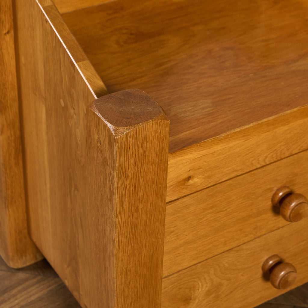 オランダ製 オーク 無垢材 サイドキャビネット