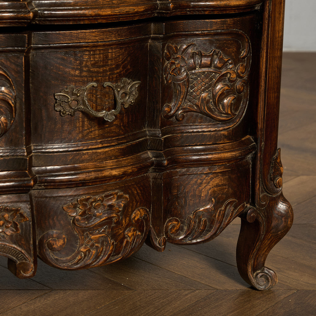 英国 クラシック オーク 3段 チェスト