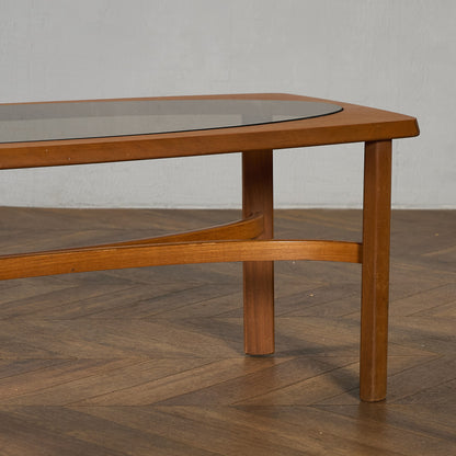 ネイサン Nathan ヴィンテージ スモーク ガラストップ コーヒーテーブル #97348