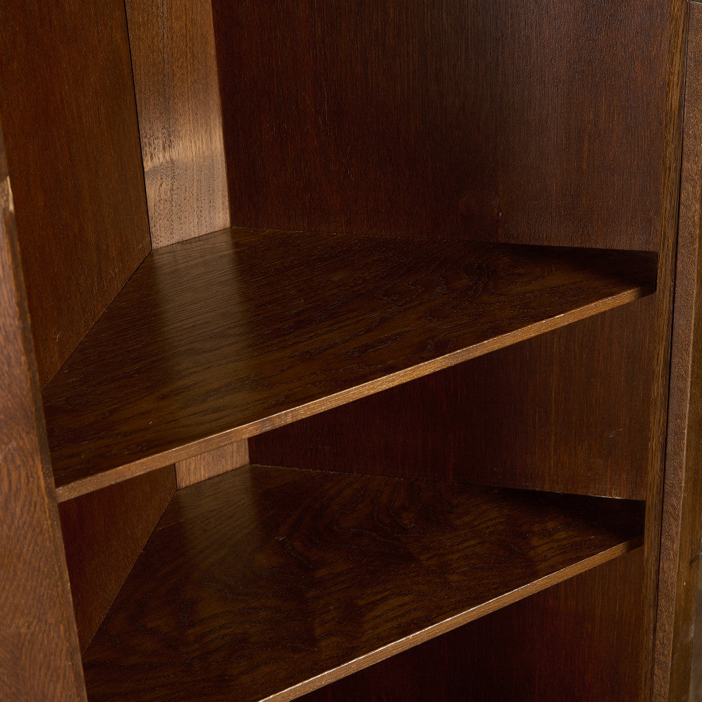 英国 クラシック オーク コーナーキャビネット