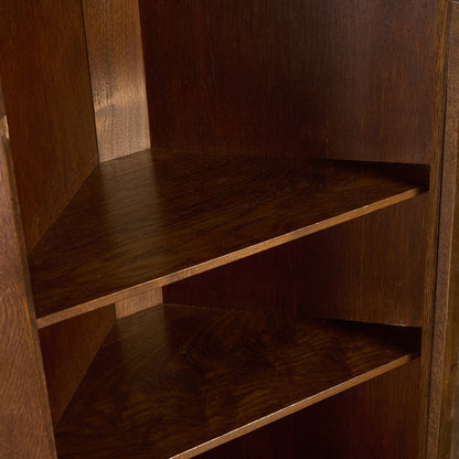 英国 クラシック オーク コーナーキャビネット