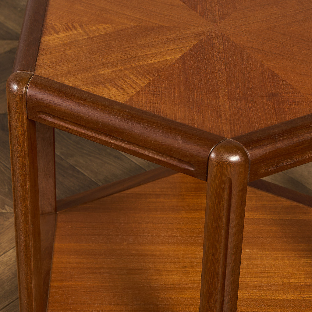 デンマーク ヴィンテージ ヘキサゴン コーヒーテーブル センターテーブル