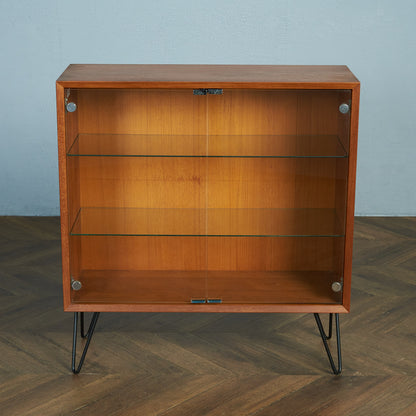 デンマークヴィンテージ オープンブックケース / カスタム アイアンヘアピンレッグ