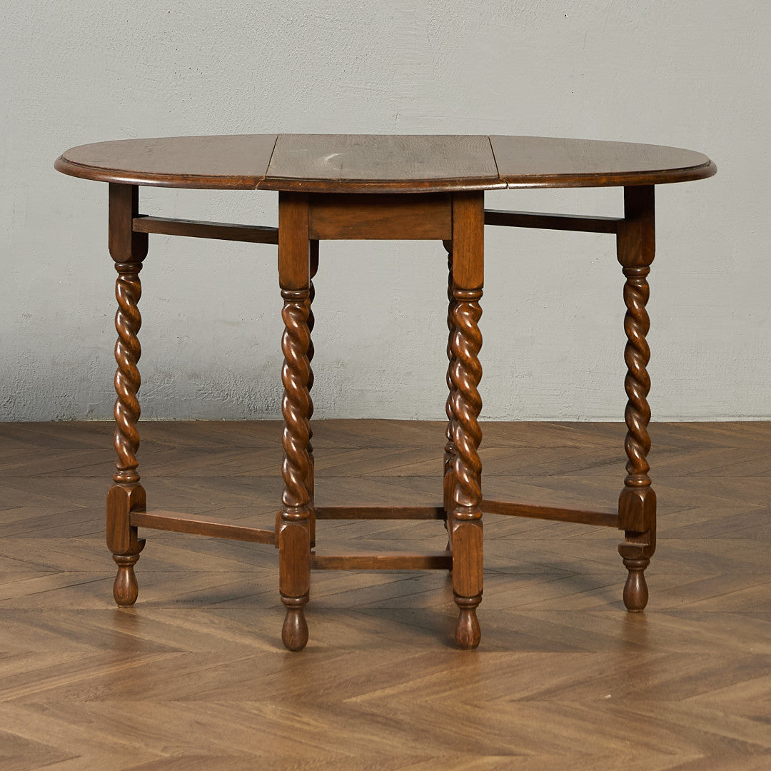 英国 クラシック ドロップリーフ ゲートレッグテーブル