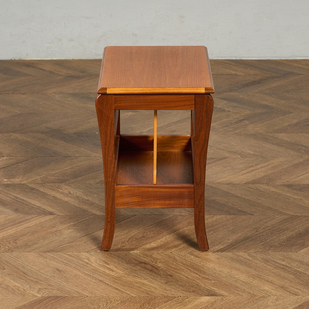 英国 ヴィンテージ マガジンラック サイドテーブル #91699