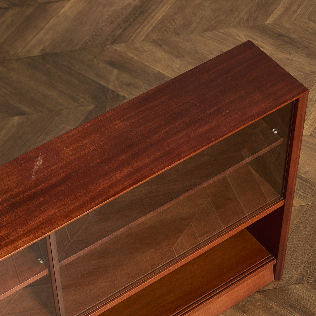 英国 ヴィンテージ ガラス キャビネット