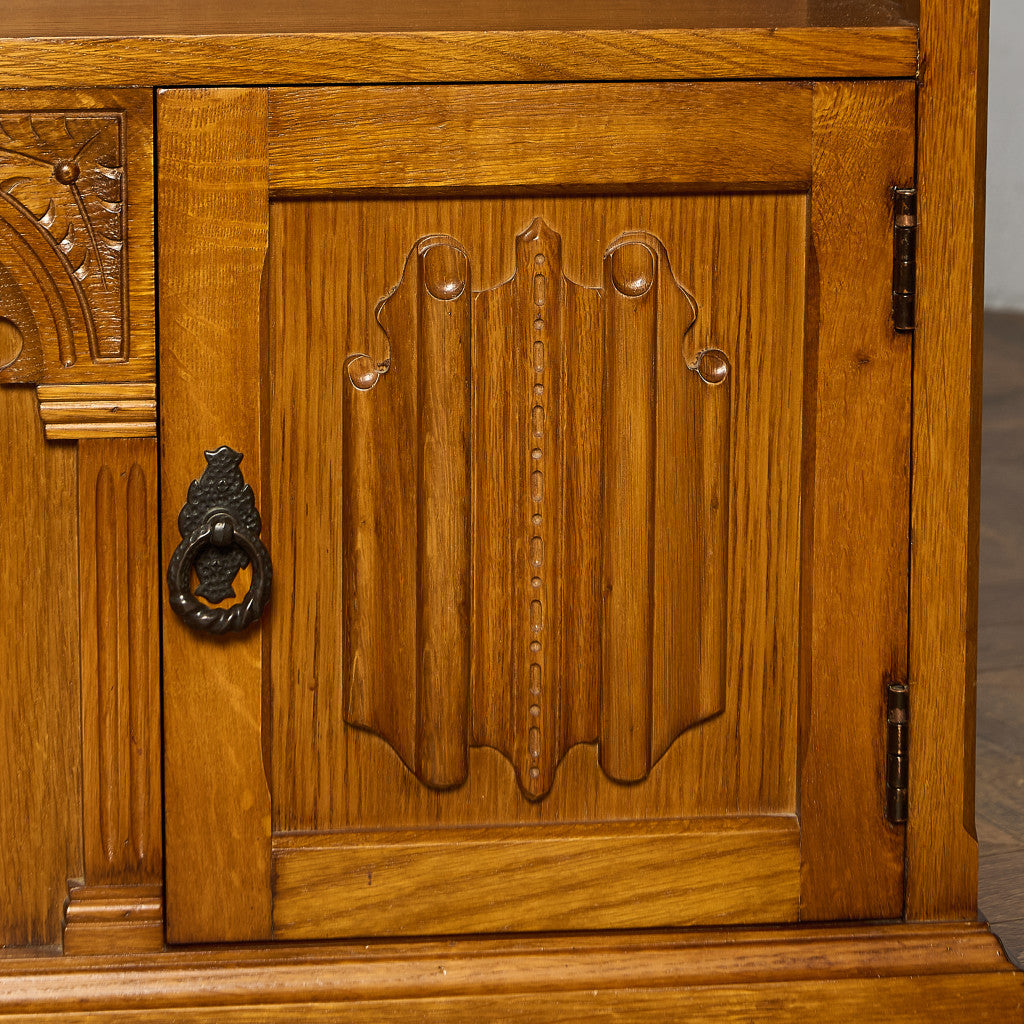 英国 クラシック オーク材 キャビネット