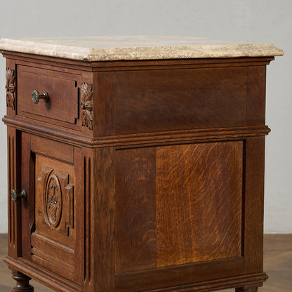 英国 クラシック 大理石 サイドキャビネット #96618