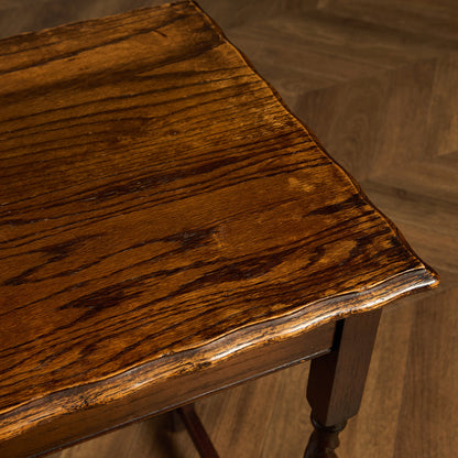 英国 クラシック オーク材 サイドテーブル