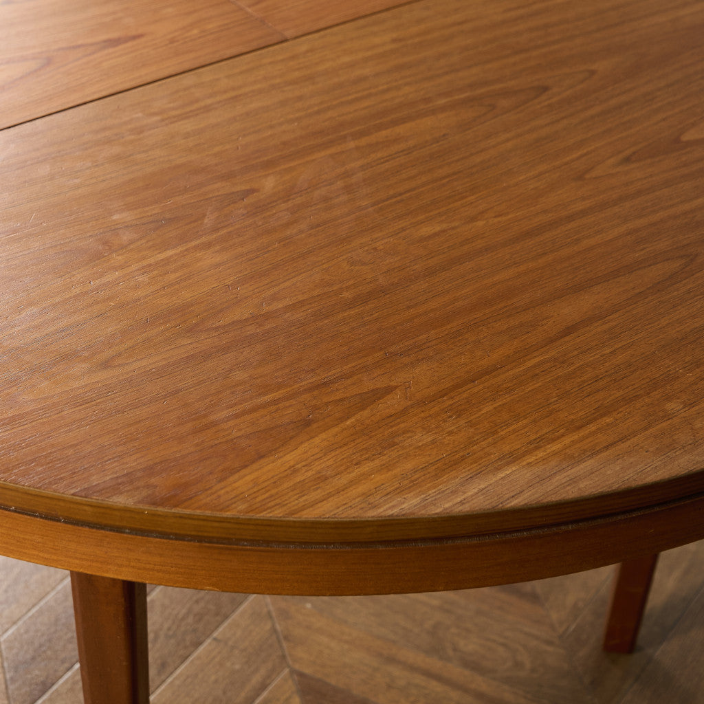 英国 ヴィンテージ エクステンション ラウンド ダイニングテーブル