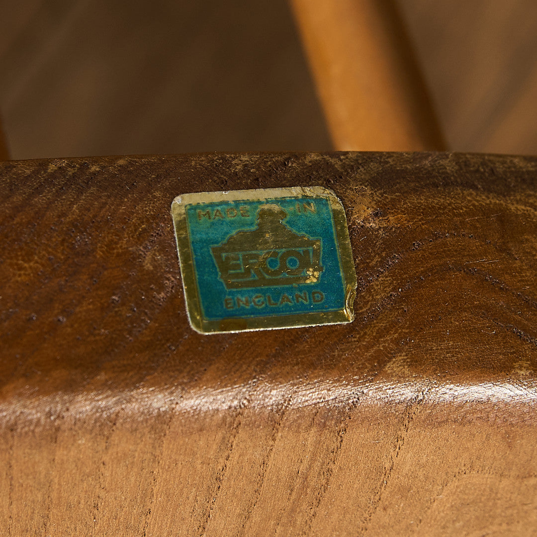 ヴィンテージ 4本 スポーク フープバックチェア ブルーラベル