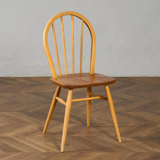 ヴィンテージ 4本 スポーク フープバックチェア ラウンドゴールドラベル