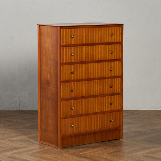 英国 ヴィンテージ 6段 トール チェスト