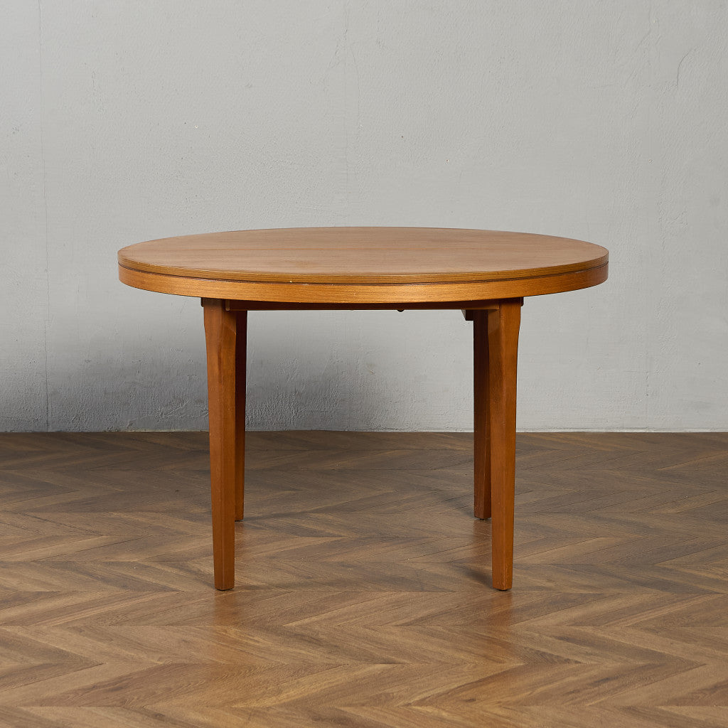 英国 ヴィンテージ エクステンション ラウンド ダイニングテーブル