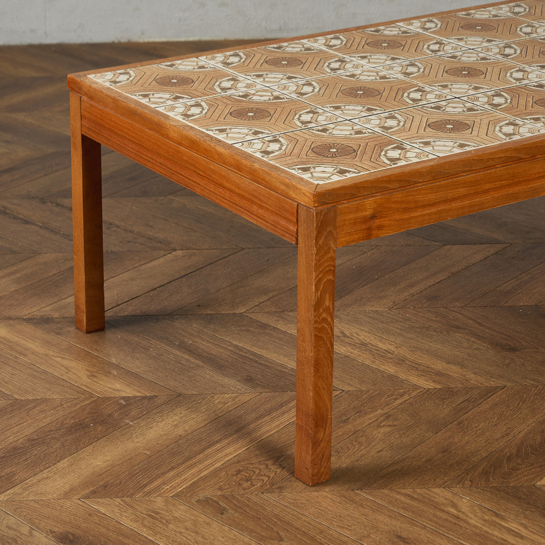 イギリス ヴィンテージ タイルトップ コーヒーテーブル センターテーブル