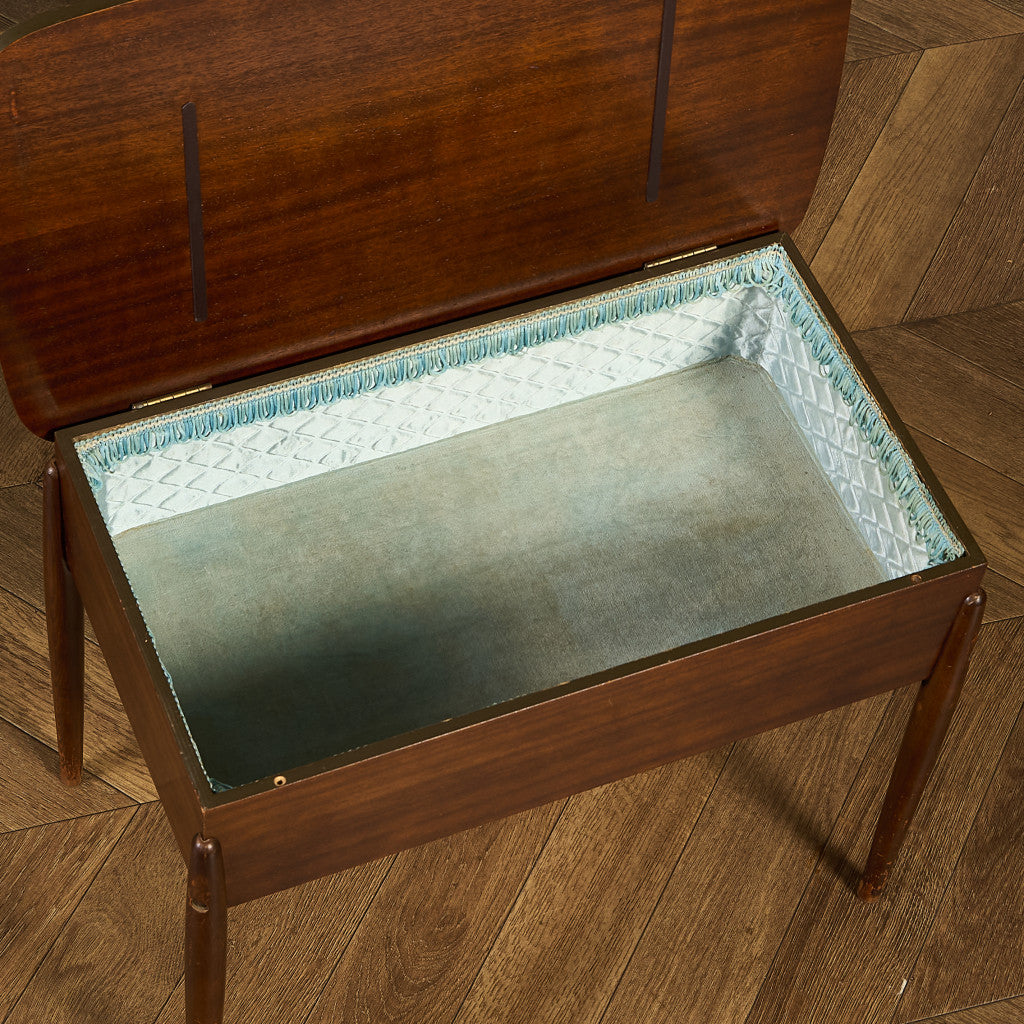 英国 ヴィンテージ ソーイングボックス サイドテーブル