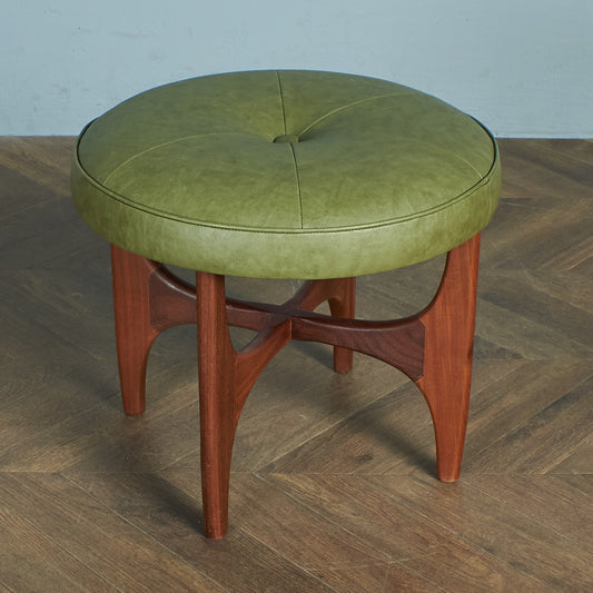 [65758][G-PLAN] fresco stool (6330) with reupholstered seat