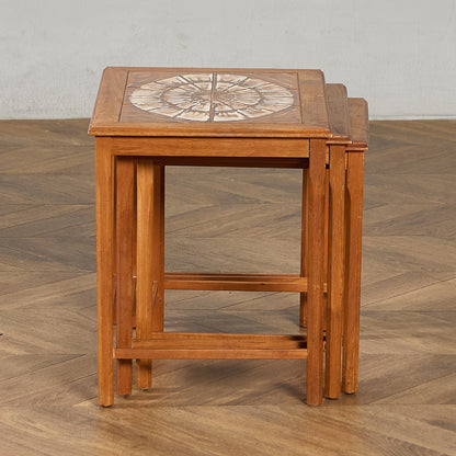 デンマーク TOFTEN タイルトップ ネストテーブル