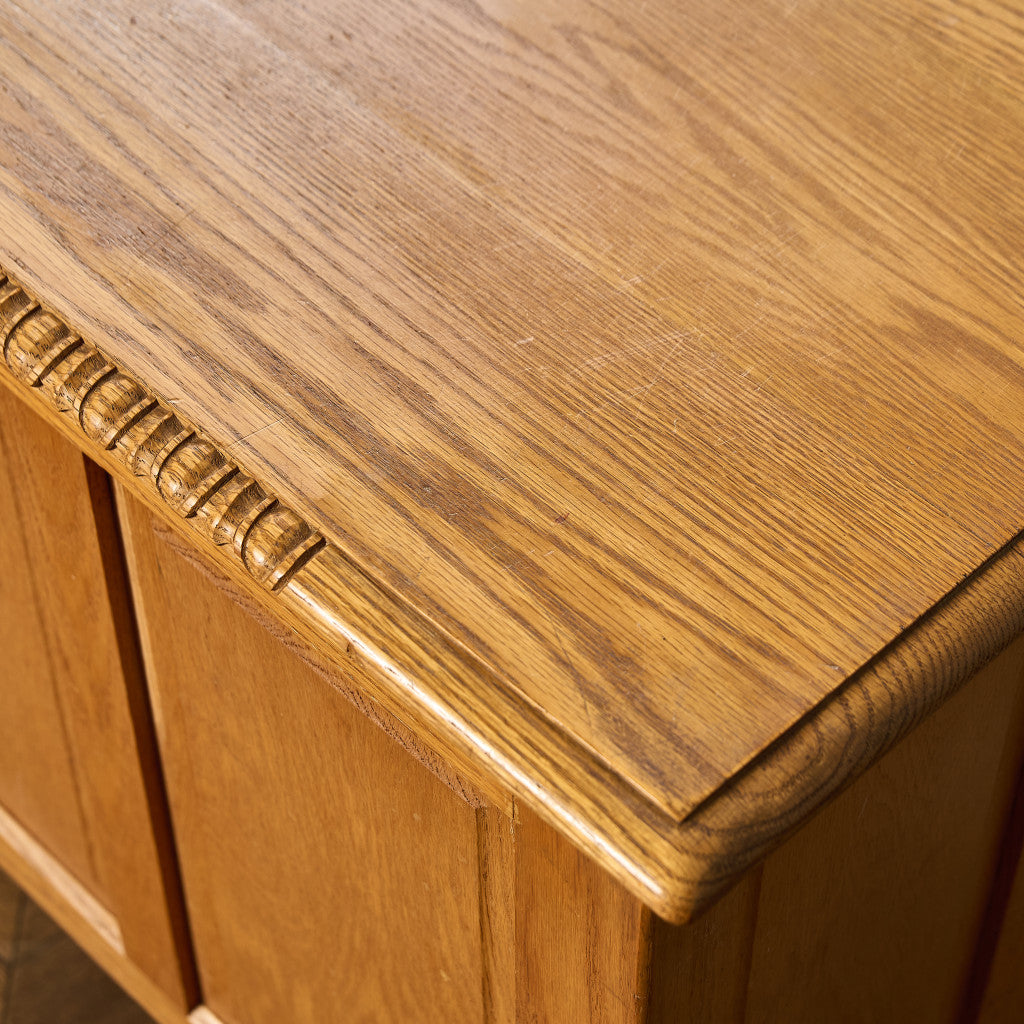 英国 クラシック オーク材 ブランケットボックス