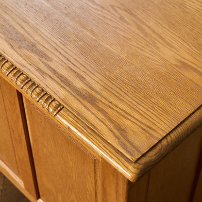 英国 クラシック オーク材 ブランケットボックス