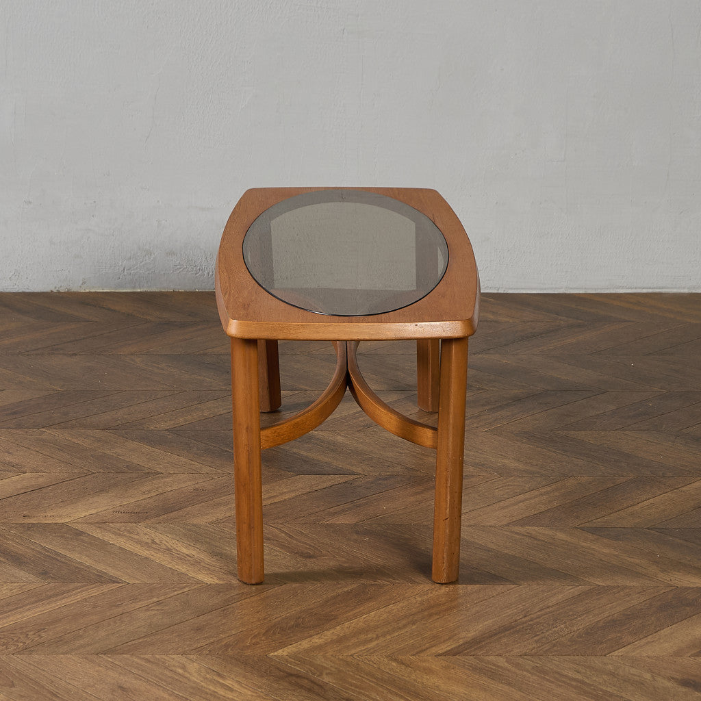 ネイサン Nathan ヴィンテージ スモーク ガラストップ コーヒーテーブル #97348