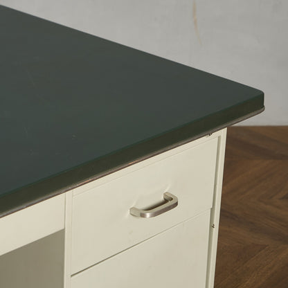 英国 ヴィンテージ 両袖 デスク