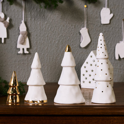 Winter forest Set of 4 / Gold