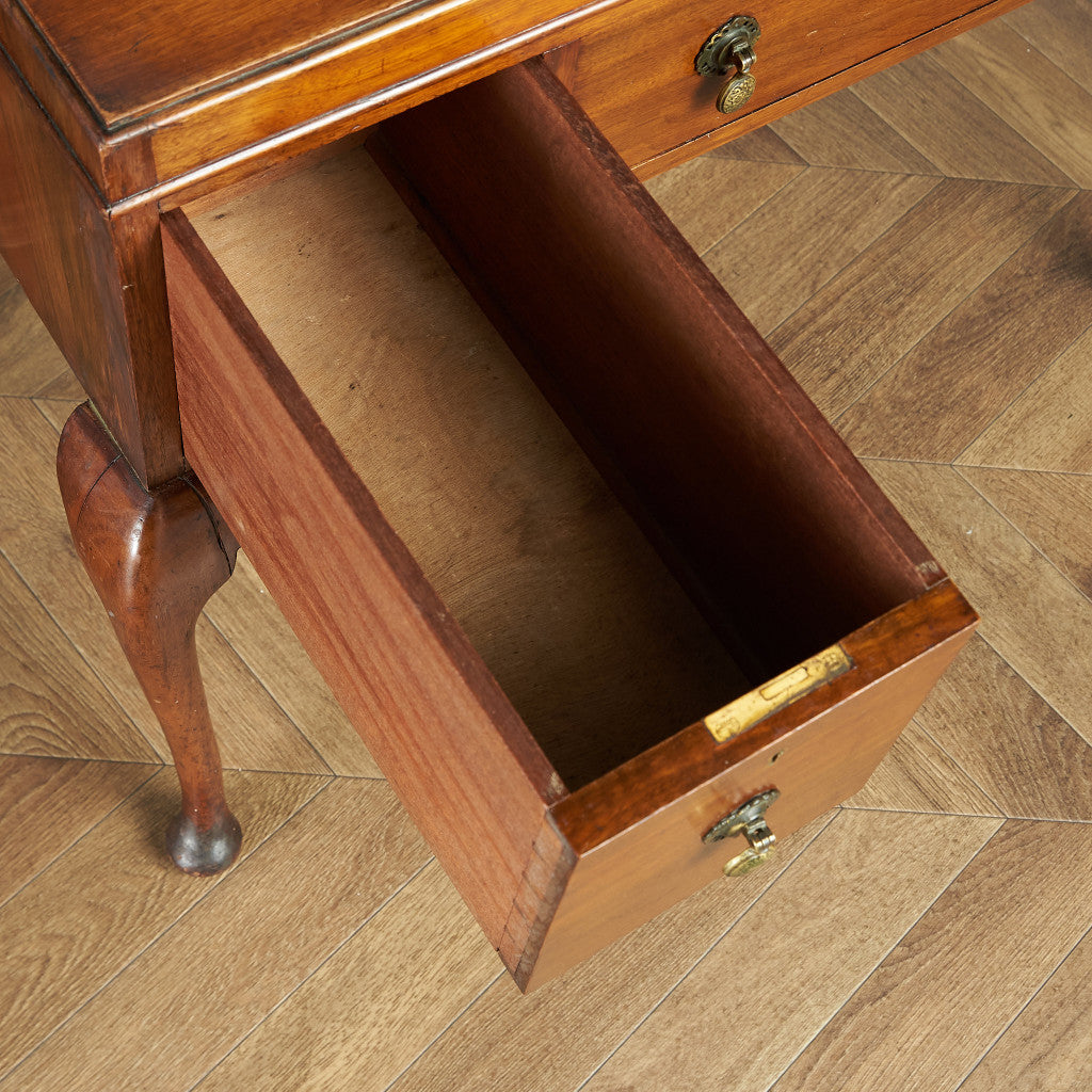 Antique British walnut double-sided desk #82058