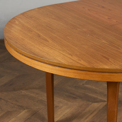 英国 ヴィンテージ エクステンション ラウンド ダイニングテーブル