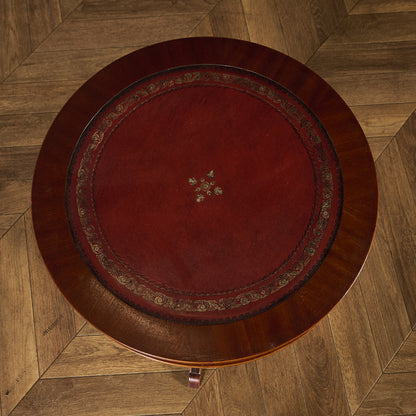 英国 クラシック リージェンシー様式 ドラムテーブル #97308