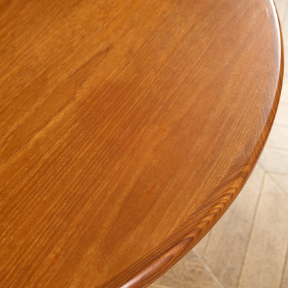 エクステンション ラウンド ダイニングテーブル 天板再塗装済み