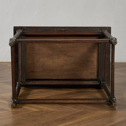 英国 クラシック オーク材 サイドテーブル