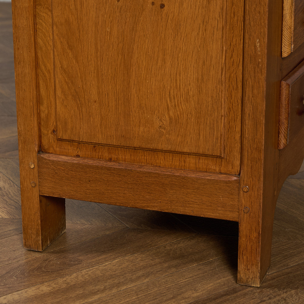 英国 クラシック オーク材 3段 チェスト