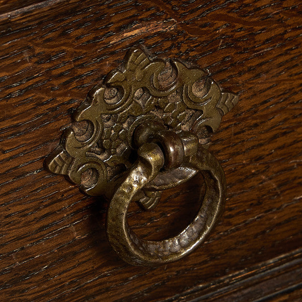 英国 クラシック オーク材 ブランケットボックス