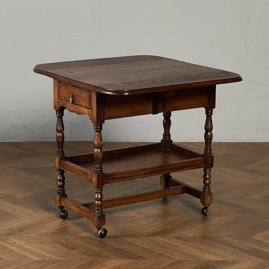 英国 クラシック ドロップリーフ サイドテーブル ティトロリー