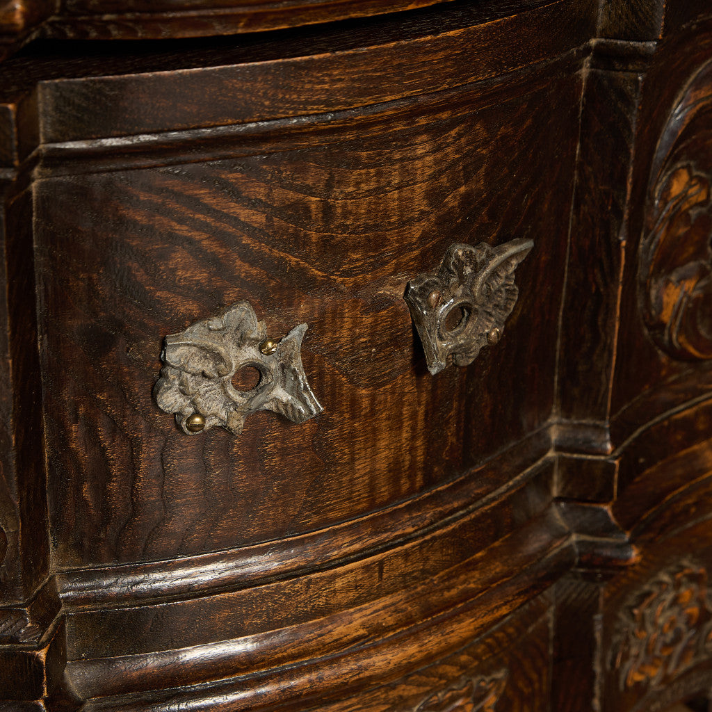 英国 クラシック オーク 3段 チェスト