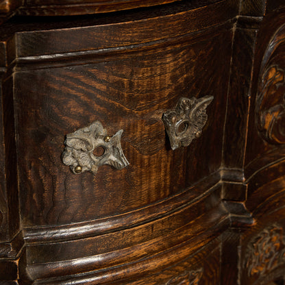 英国 クラシック オーク 3段 チェスト