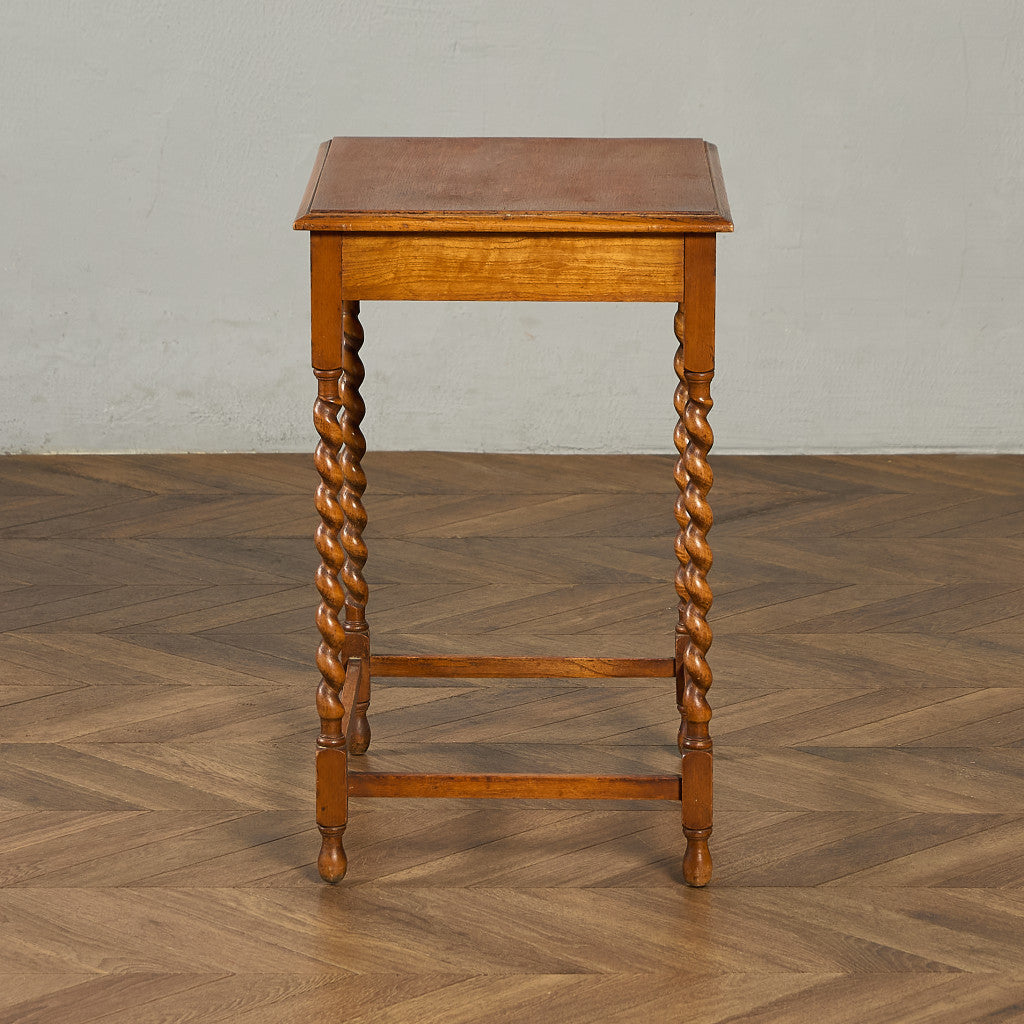 英国 クラシック バーリーシュガー ツイストレッグ サイドテーブル