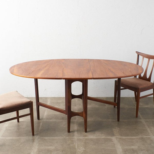 ドロップリーフ ゲートレッグテーブル