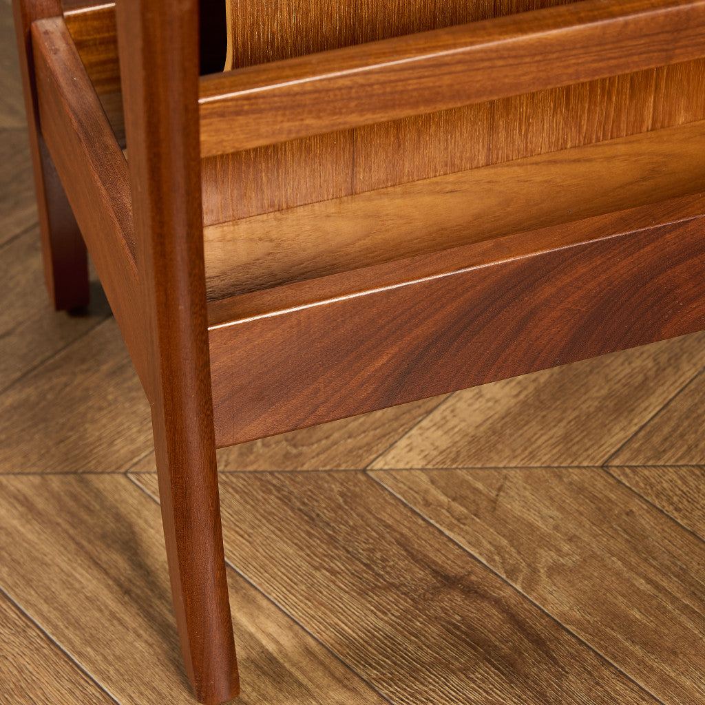 英国 ヴィンテージ マガジンラック サイドテーブル #91699