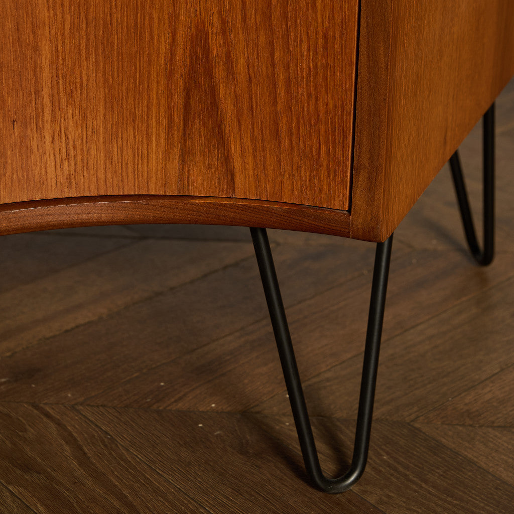 Fresco コーナーキャビネット 3点セット カスタム アイアン ヘアピンレッグ