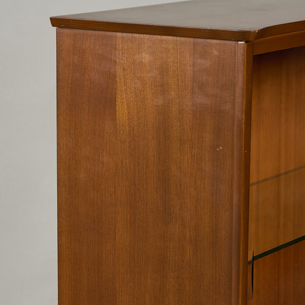 ヴィンテージ ガラス キャビネット ブックケース