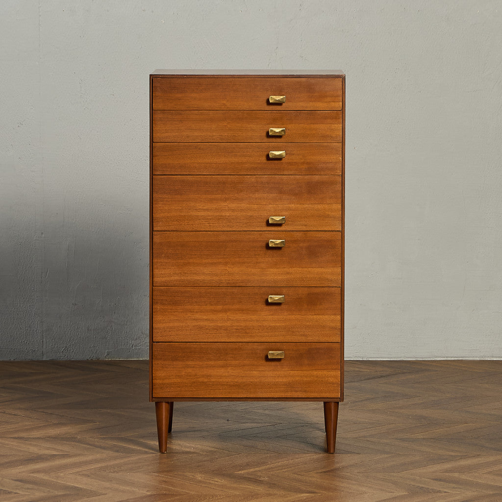 ヴィンテージ 7段 ハイ チェスト