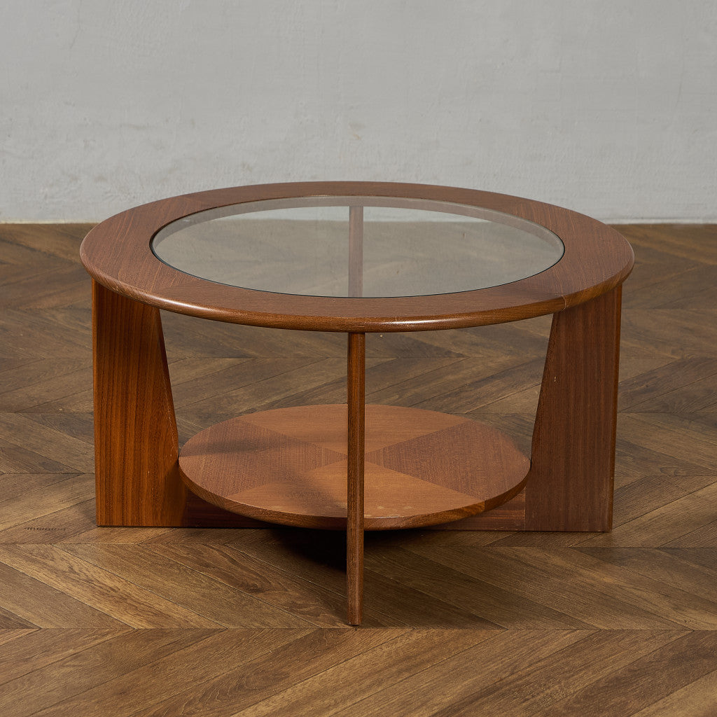 英国 ヴィンテージ ガラストップ コーヒーテーブル #97181 – camori