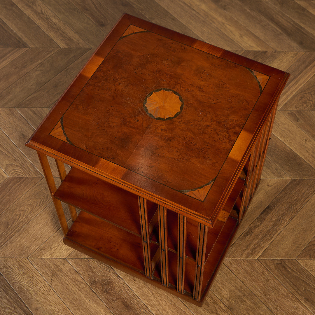 英国 クラシック リボルビング ブックケース