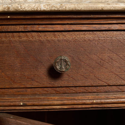 英国 クラシック 大理石 サイドキャビネット #96619