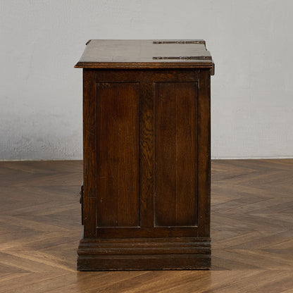 英国 クラシック オーク材 ブランケットボックス